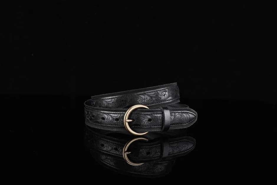 Women Black Genuine Leather Belt