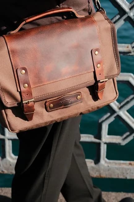 Heritage Leather Crossbody Satchel